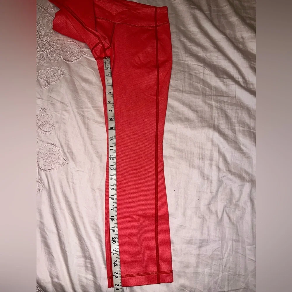 Lululemon P.Y.B Pant Denim Love Red Yoga Pants Size 4